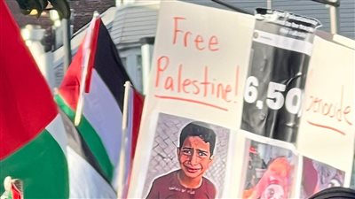 بمشاركة مصريين.. مظاهرة حاشدة في أمريكا تطالب بعبور كامل للمساعدات إلى غزة