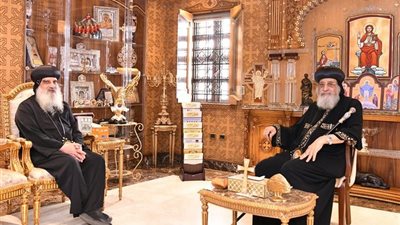 البابا تواضروس الثاني يستقبل الأسقف العام للأقصر