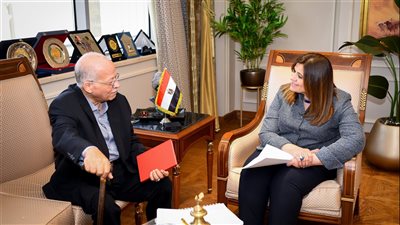 وزيرة الهجرة تبحث مع خبير مصري بالخارج إنشاء مؤسسة علمية دولية متخصصة في المياه والزراعة والبيئة