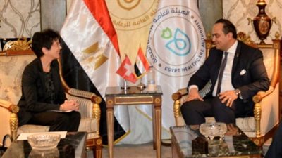 رئيس هيئة الرعاية الصحية يبحث مع سفير سويسرا التعاون في مجالات التغطية الصحية | صور