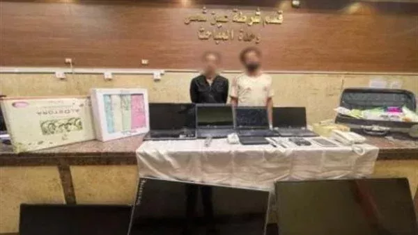 المتهمين والمضبوطات