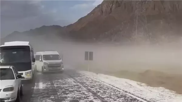 سيول طريق شرم الشيخ