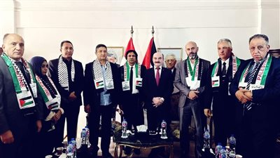 القنصل الفلسطيني يستقبل وفدا من قنصلية ليبيا للتضامن مع غزة