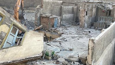 انهيار شرفة عمارة سكنية بالفيوم دون إصابات