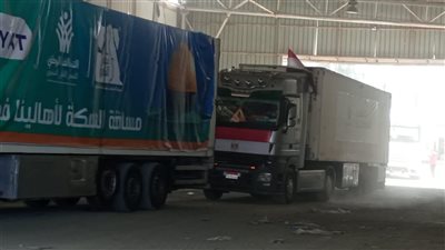 الهلال الأحمر الفلسطيني: تسلمنا 59 شاحنة مساعدات عبر معبر رفح اليوم