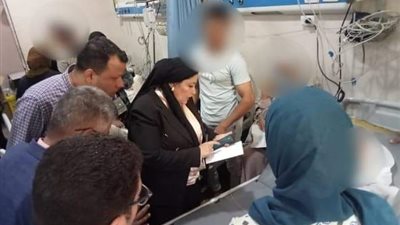 خروج طلاب المدرسة الفندقية بقويسنا المصابين بحالة إعياء.. وصحة المنوفية تأخذ عينات للتحليل