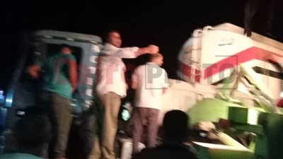 إصابة 23 شخصا إثر تصادم أتوبيس فريق دكرنس بسيارة نقل بكفر الشيخ| بث مباشر 