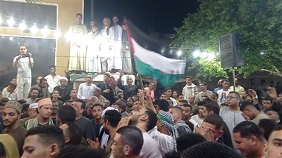 تضامنا مع غزة.. علم فلسطين يزين احتفالات أهالي قنا بمولد السنجق في دشنا | صور