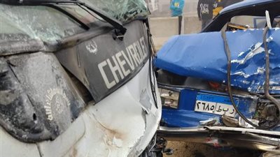 تصادم 4 سيارات على إقليمي المنوفية بسبب الشبورة الكثيفة | بث مباشر