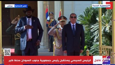 وصول رئيس جنوب السودان إلى قصر الاتحادية استعدادًا لبدء مباحثات مع السيسي| بث مباشر