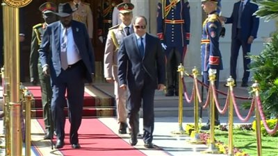 السيسي يستقبل رئيس جمهورية جنوب السودان في قصر الاتحادية | بث مباشر