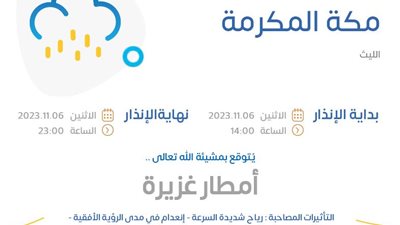 بسبب الإنذار الأحمر.. تفاصيل تعليق الدراسة في جدة وحالة الطقس فى مكة 