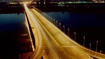 إنقاذ شخص سقط من أعلى كوبري المنيب في جزيرة وسط النيل