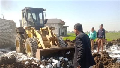 إزالة 85 حالة تعدٍ خلال حملات مكبرة في 5 مراكز بالمنيا