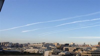 طيران الاحتلال الإسرائيلي يحلق في سماء بيروت