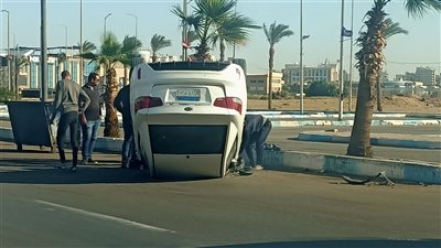 إصابة 4 أشخاص في حادث انقلاب سيارة ملاكي بالفيوم
