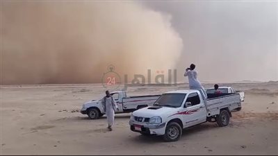تسببت في حجب الرؤية.. عاصفة ترابية شديدة تضرب حلايب وشلاتين | صور