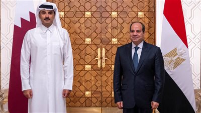 أمير قطر يشكر السيسي على التعاون المثمر في تحقيق الهدنة بغزة
