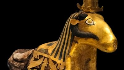 المتحف المصري بالتحرير يعرض مومياء كبش ترتدي تاجا خشبيا مذهبا | صور 