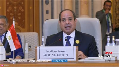 السيسي يوجه بـ 6 مطالب عاجلة للمجتمع الدولي بالقمة العربية الاستثنائية