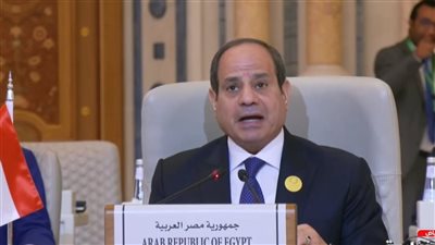 ما يمر على فلسطين يمر علينا كما يمر عليهم.. كلمة السيسي الكاملة في القمة العربية الإسلامية