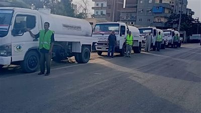 اصطفاف معدات الأزمات وجاهزيتها لمواجهة الأمطار بالبحيرة