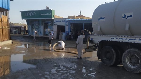 الانتهاء من سحب مياه