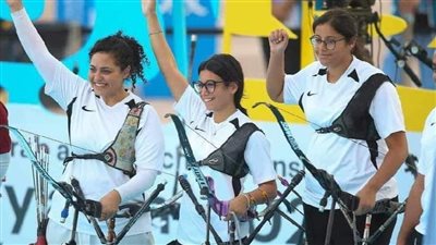 وزير الرياضة والأولمبية يهنئان منتخب القوس والسهم بذهبية الفرق رجال وسيدات في بطولة إفريقيا