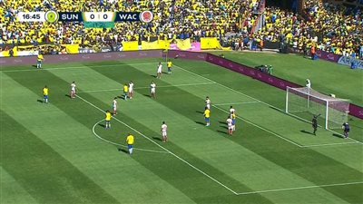 صن داونز يتقدم على الوداد المغربي بهدفين دون رد في نهائي الدوري الإفريقي 