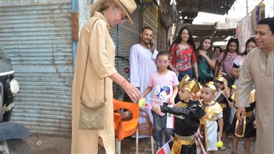 طلاب بالأقصر ينظمون فاعلية بمعبد الكرنك لدعم أطفال غزة| صور