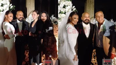  خالد سليم ومحمود عبد المغني وسيمون يحتفلون مع المؤلف هاني سرحان بعقد قرانه|صور