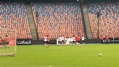 منتخب مصر يختتم تدريباته الأخيرة قبل مواجهة جيبوتي| بث مباشر 