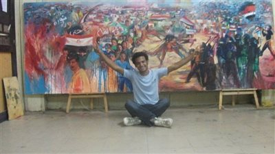 حالته خطيرة.. زوجة الفنان التشكيلي عسران تستغيث لإنقاذ حياته