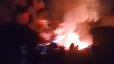 النار وصلت للسما..انفجار سيارة محملة بأنابيب الغاز بقرية بنوفر في الغربية |صور