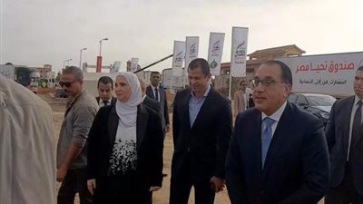 رئيس الوزراء يتفقد قافلة مساعدات صندوق تحيا مصر لدعم غزة