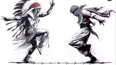 تستخدم في الحروب والمعارك.. حقيقة أداء فلسطيني رقصة الحرية للهنود الحمر