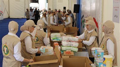 مستلزمات طبية ومواد غذائية.. انطلاق قافلة بيت الزكاة والصدقات وصندوق تحيا مصر لإغاثة غزة