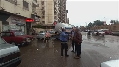 تعامل فوري للوحدات المحلية في الدقهلية مع الأمطار 