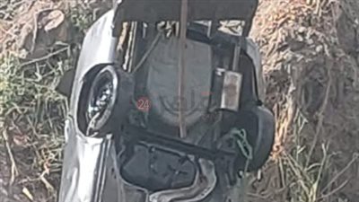 مصرع سائق إثر سقوط سيارته بترعة المريوطية | صور