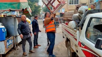 رفع 1000 حالة إشغال طريق مخالف بمراكز البحيرة