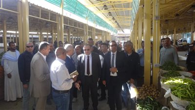 محافظ الأقصر يفتتح سوق خضار شرق السكة ومشروع تطوير المواقف | صور