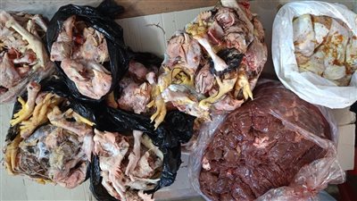 ضبط كمية من اللحوم والدواجن والأسماك غير صالحة للاستهلاك الآدمي بالبحيرة