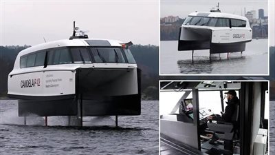 تطير على سطح الماء.. استعداد أول سفينة كهربائية طائرة للإبحار عام 2024