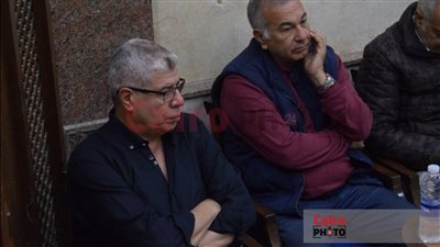 شوبير أبرز الحضور في عزاء والد خالد جلال بمسجد الحامدية الشاذلية | بث مباشر