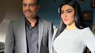 ميرهان حسين تنشر صورا من كواليس مسلسل الذنب مع هاني سلامة