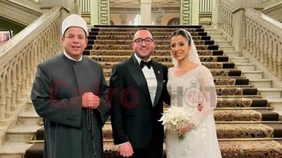 نجل محمد ثروت يحتفل بزفافه اليوم على لاعبة الأهلي لكرة اليد | بث مباشر