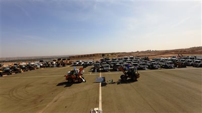 بروفة اصطفاف لـ290 معدة استعدادا للتعامل السريع مع الأزمات بأسوان