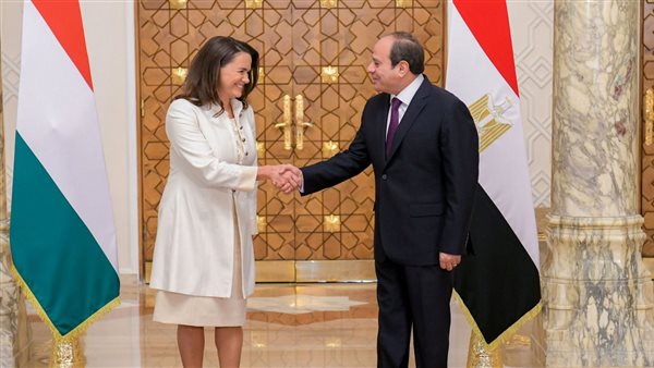 السيسي ورئيسة المجر