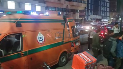 إصابة فتاة تستقل دراجة نارية في حادث تصادم بسيارة ملاكي بطنطا | صور