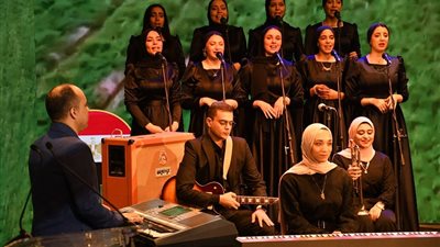 فريق كورال جامعة المنصورة يفوز بالمركز الأول في مهرجان الفنون